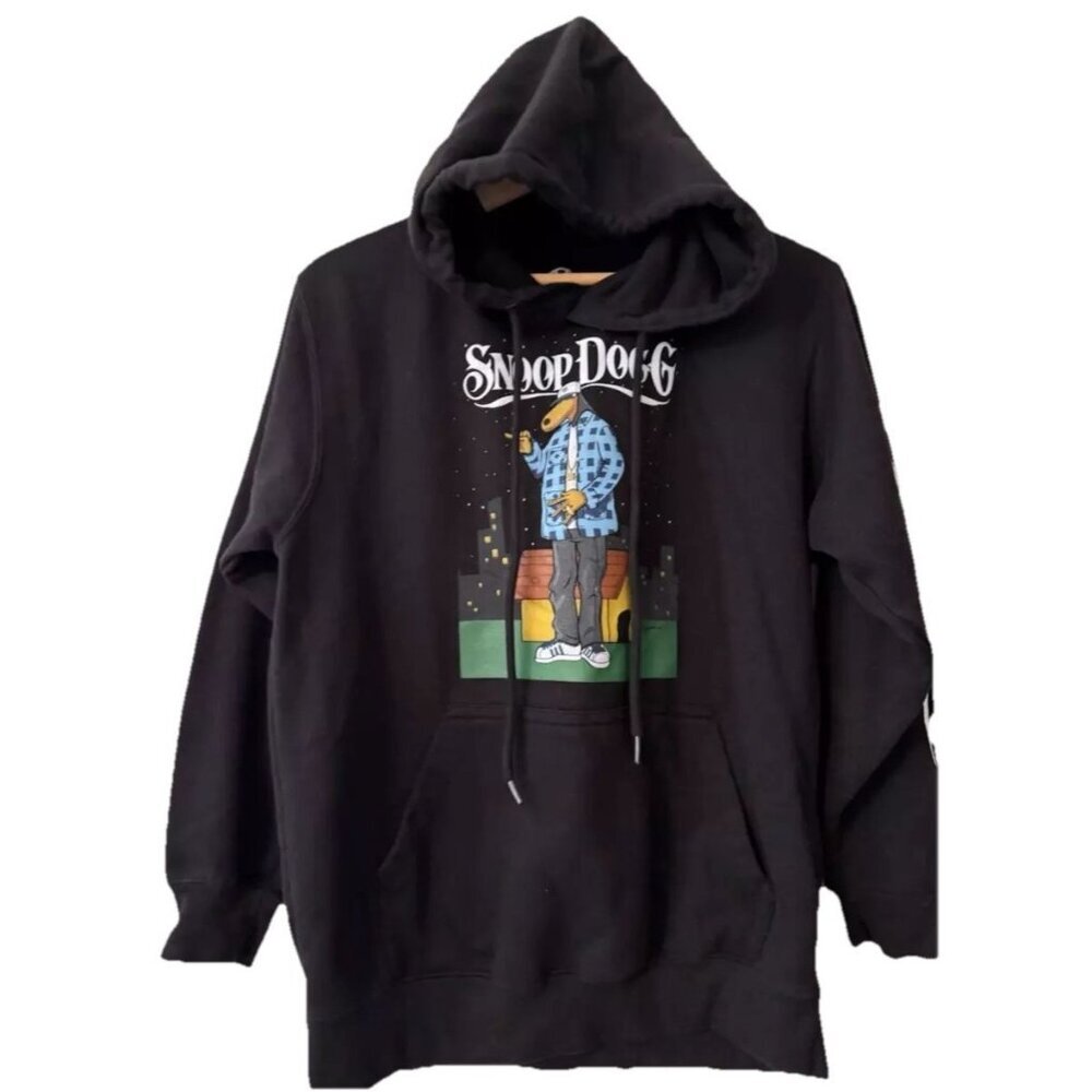 Snoop Doggy‎ Dogg Doggystyle Black Hoodie Hip Hop Death Row Streetwear SZ Small